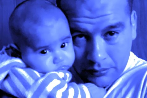 father and son blue
